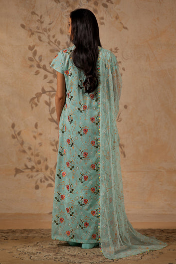 3PC EMBROIDERED LAWN SUIT KL 091